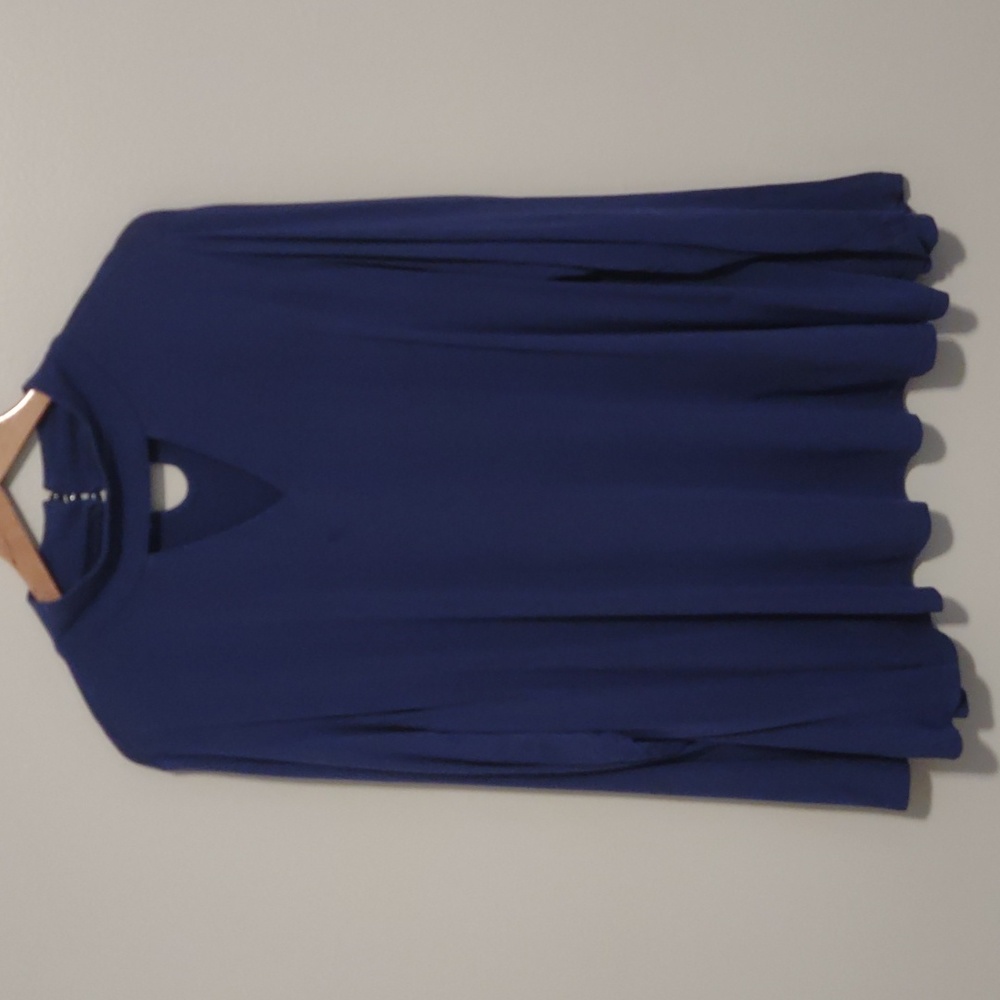 Premise Studio High Neck Top 3X Royal Blue